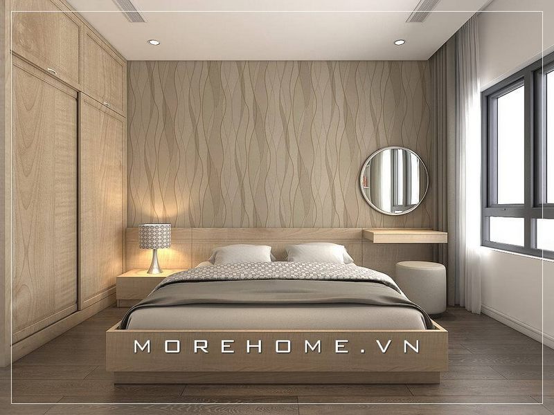 Lựa chọn giường ngủ hiện đại với gam màu vàng tinh tế, đồng bộ với không gian phòng ngủ thêm liền mạch và sang trọng